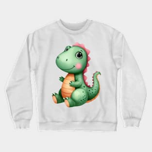 Cute Crocodile Watercolor paint Crewneck Sweatshirt